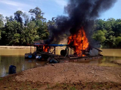 Polisi Kembali Bekuk Pelaku PETI di Kuansing